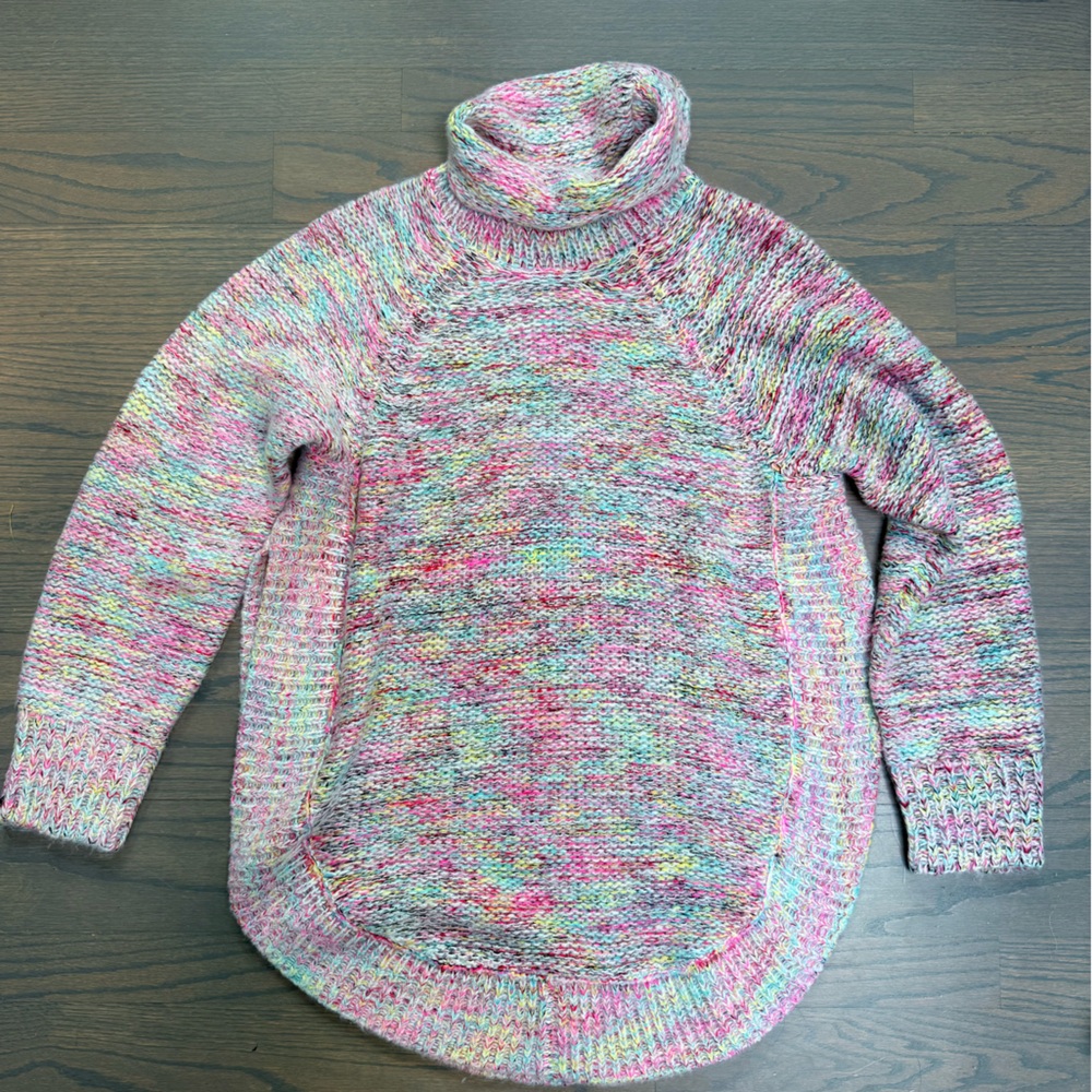Hilary Radley x Katherine Barclay Multicolor Turtleneck Sweater